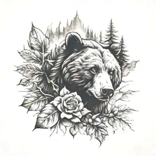 bear's paw Divide et impera. tattoo design idea