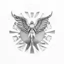 falling icarus tattoo design idea