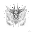 falling icarus tattoo design idea