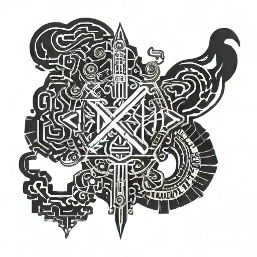 create BLACK BACKGROUND WITH SMOKE EFFECT and WITH Graffiti LETTER that says MEXICO tattoo design idea