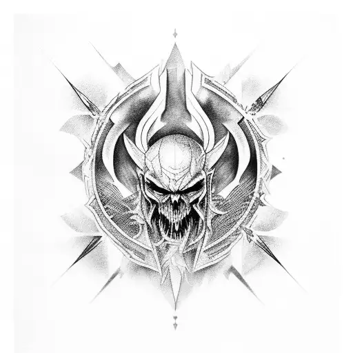 Eredin Breacc from The witcher  tattoo design idea