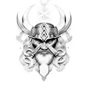 viking thor tattoo design idea