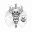 viking thor tattoo design idea