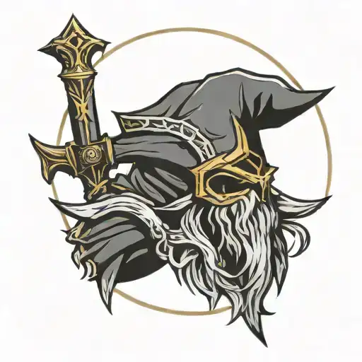 Elden Ring logo tattoo design idea