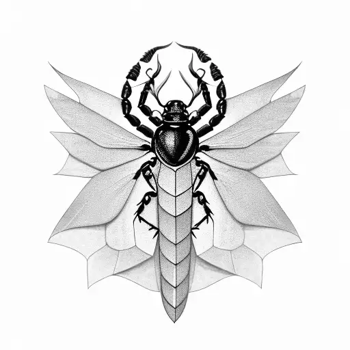 egypt scarabeus tattoo design idea