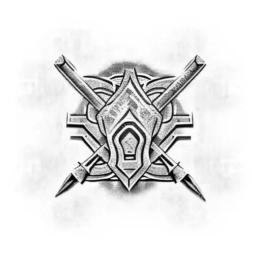 hammer and chisel tattoo design idea