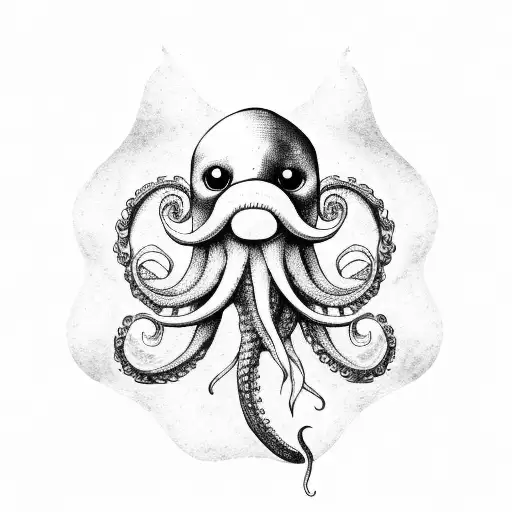 pirate marmaid octopus tattoo design idea