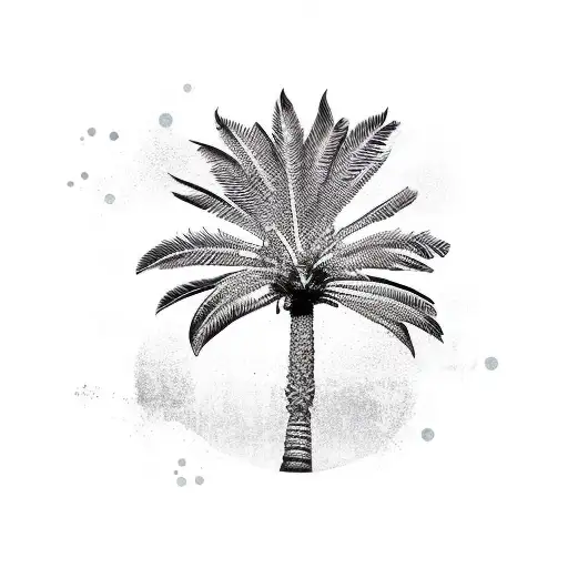 Palm Tree tattoo design idea