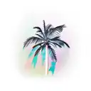 Palm Tree tattoo design idea