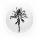 Palm Tree tattoo design idea
