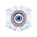 eye of Horus in the middle of a rubies cube with money around tattoo design idea