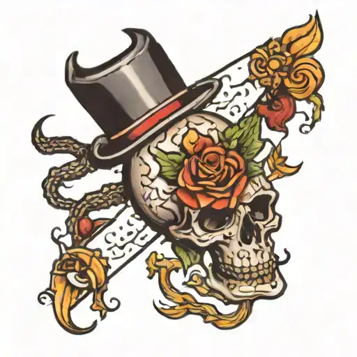 Spooky tattoo design idea