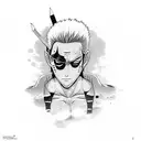 roronoa zoro tattoo design idea