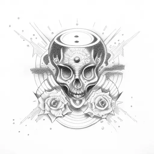 drain gang woman tattoo design idea