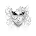 drain gang chain tattoo design idea