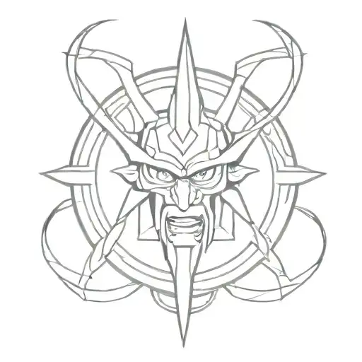 exodia yu gi oh tattoo design idea