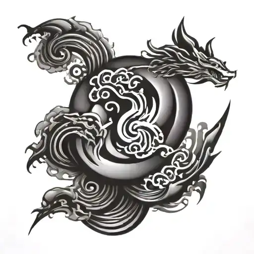 kaizen symbol tattoo design idea