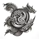 kaizen symbol tattoo design idea