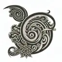 kaizen symbol tattoo design idea