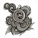 kaizen symbol tattoo design idea