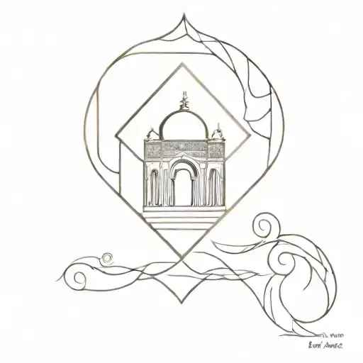 نیلو Persian architecture patterns incorpo tattoo design idea