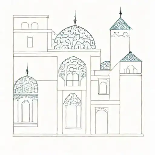 Persian architecture patterns incorpo tattoo design idea