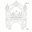 نیلو Persian architecture patterns incorpo tattoo design idea