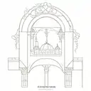 نیلو Persian architecture patterns incorpo tattoo design idea