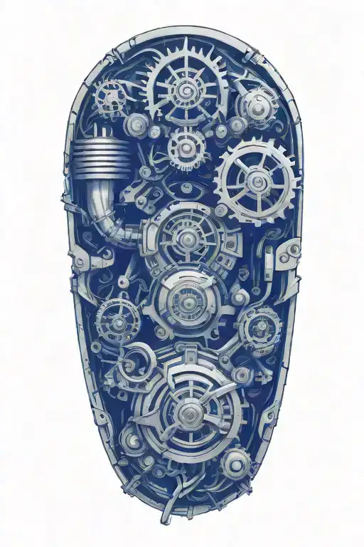 engine tattoo design idea