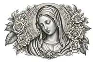 virgin mary tattoo design idea
