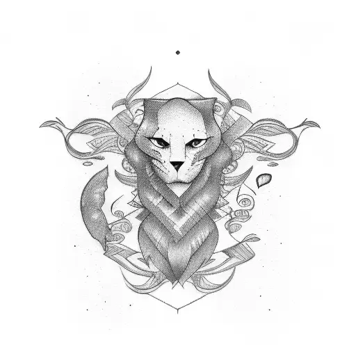 patience cursive writing tattoo design idea