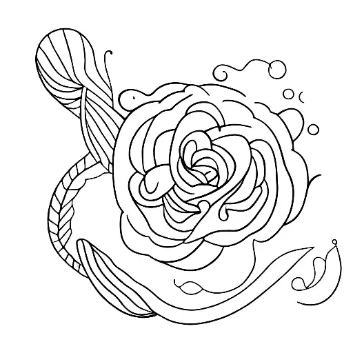 patience cursive writing tattoo design idea