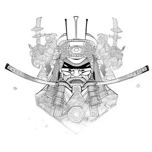 Samurai tattoo design idea