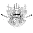 Samurai tattoo design idea