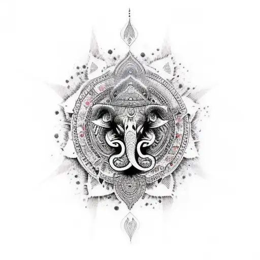 aghori ganesh tattoo design idea