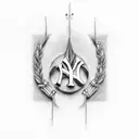 New York Yankees logo tattoo design idea