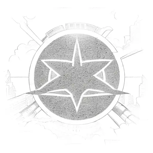 A new-school tattoo of a superhero trio (Superman, Spiderman, and Captain America) posing in front of famous landmarks from around the world tattoo design idea