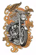 Harley Davidson logo tattoo design idea