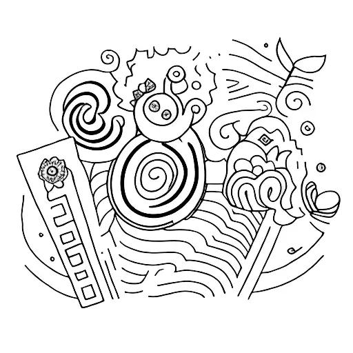 A series of small tattoos representing different family members or special moments in the client's life, arranged in a creative and artistic way tattoo design idea