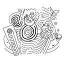 A series of small tattoos representing different family members or special moments in the client's life, arranged in a creative and artistic way tattoo design idea