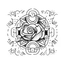 A series of small tattoos representing different family members or special moments in the client's life, arranged in a creative and artistic way tattoo design idea