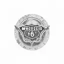 motorcycle route 66 tattoo design idea