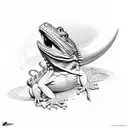 lizard tattoo design idea