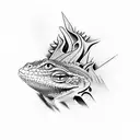 lizard tattoo design idea