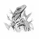 lizard tattoo design idea