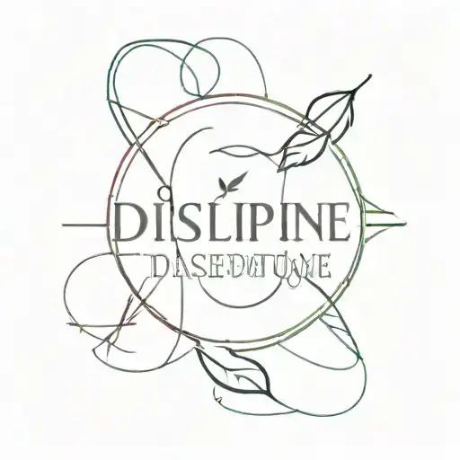 discipline equals freedom tattoo design idea