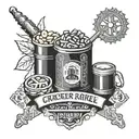 Cracker Barrel themed tattoo incorporating cybersecurity elements tattoo design idea