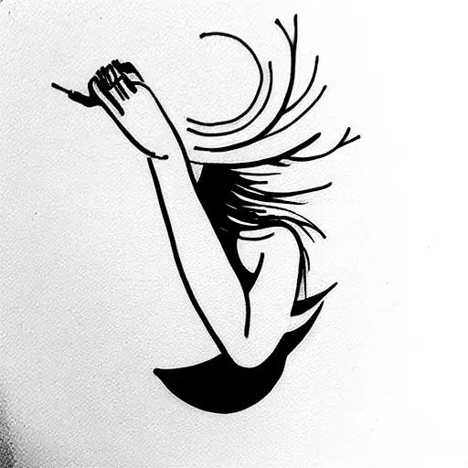 for every action there is an equal opposite reaction , dainty and cute  tattoo design idea