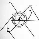 newtons 3rd law for every action there is an equal opposite reaction , dainty and cute  tattoo design idea
