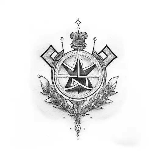 croix de lorraine  tattoo design idea